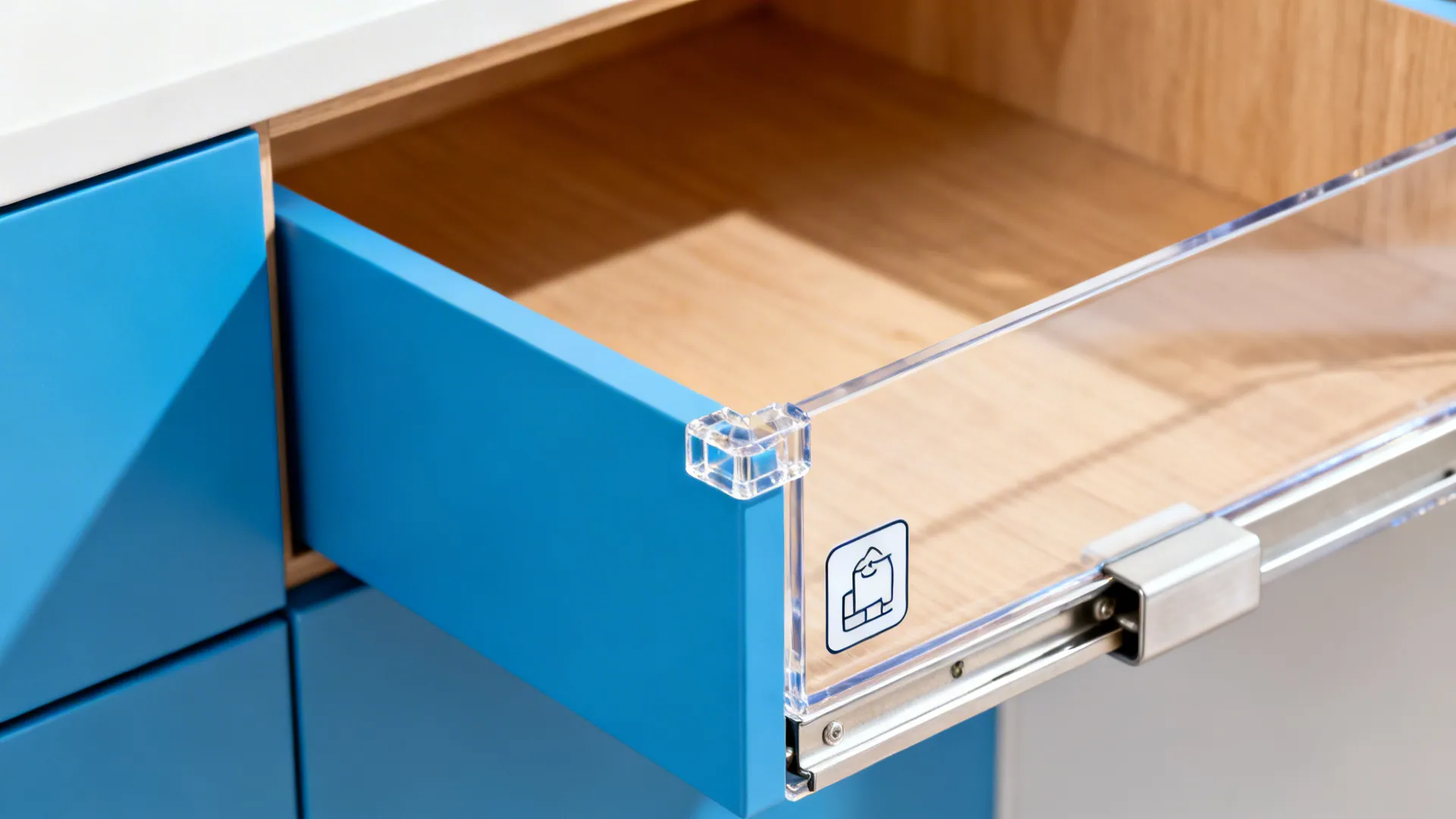 Color-Blocked Storage Bins at Kid Height