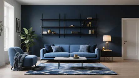 Blue & Black Living Room Ideas — 5 Inspo