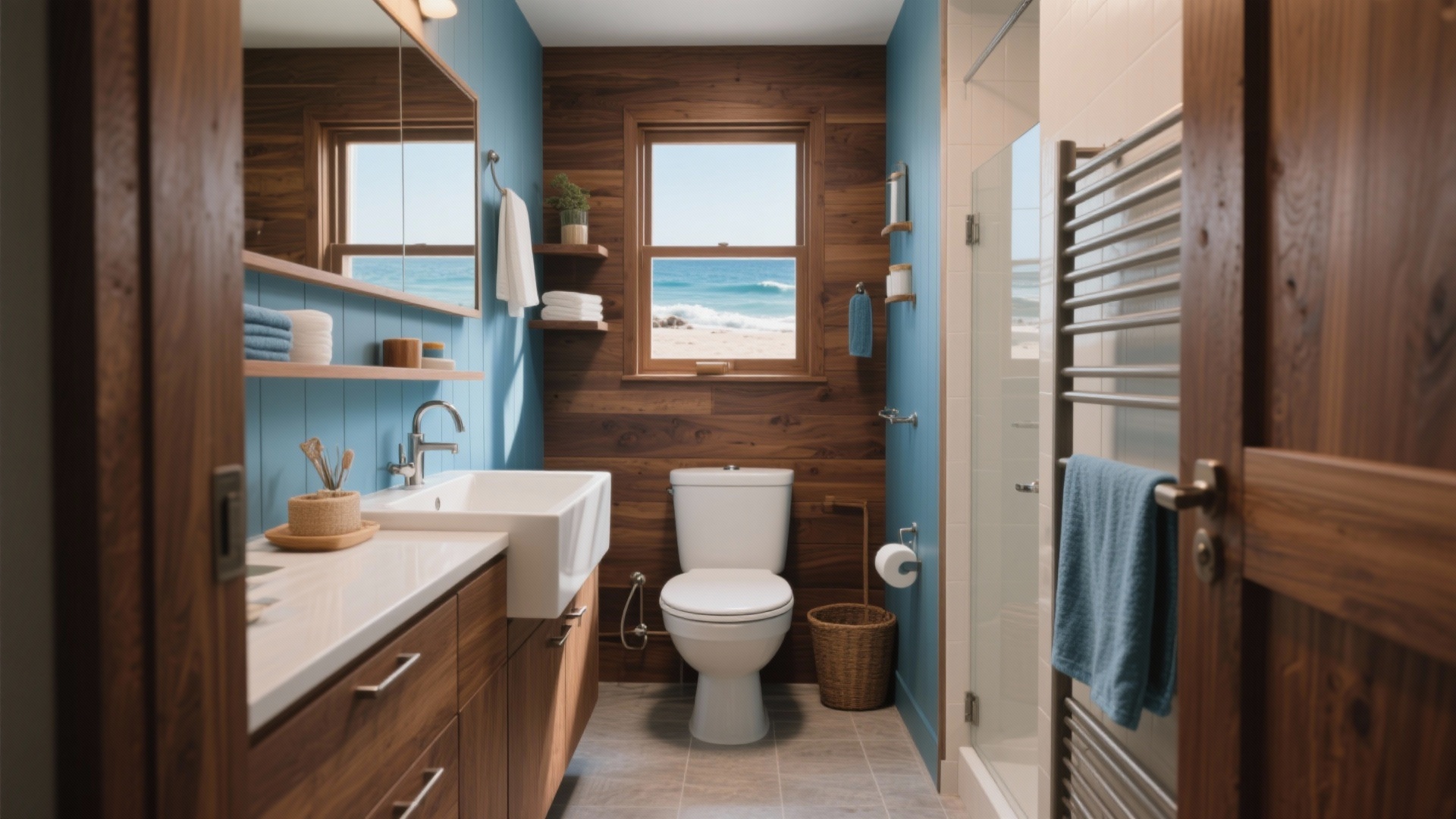 5 Blue and Brown Bathroom Ideas You’ll Love