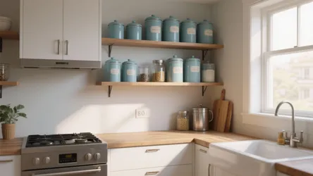 5 Blue Kitchen Canister Set Ideas for Small Kitchens