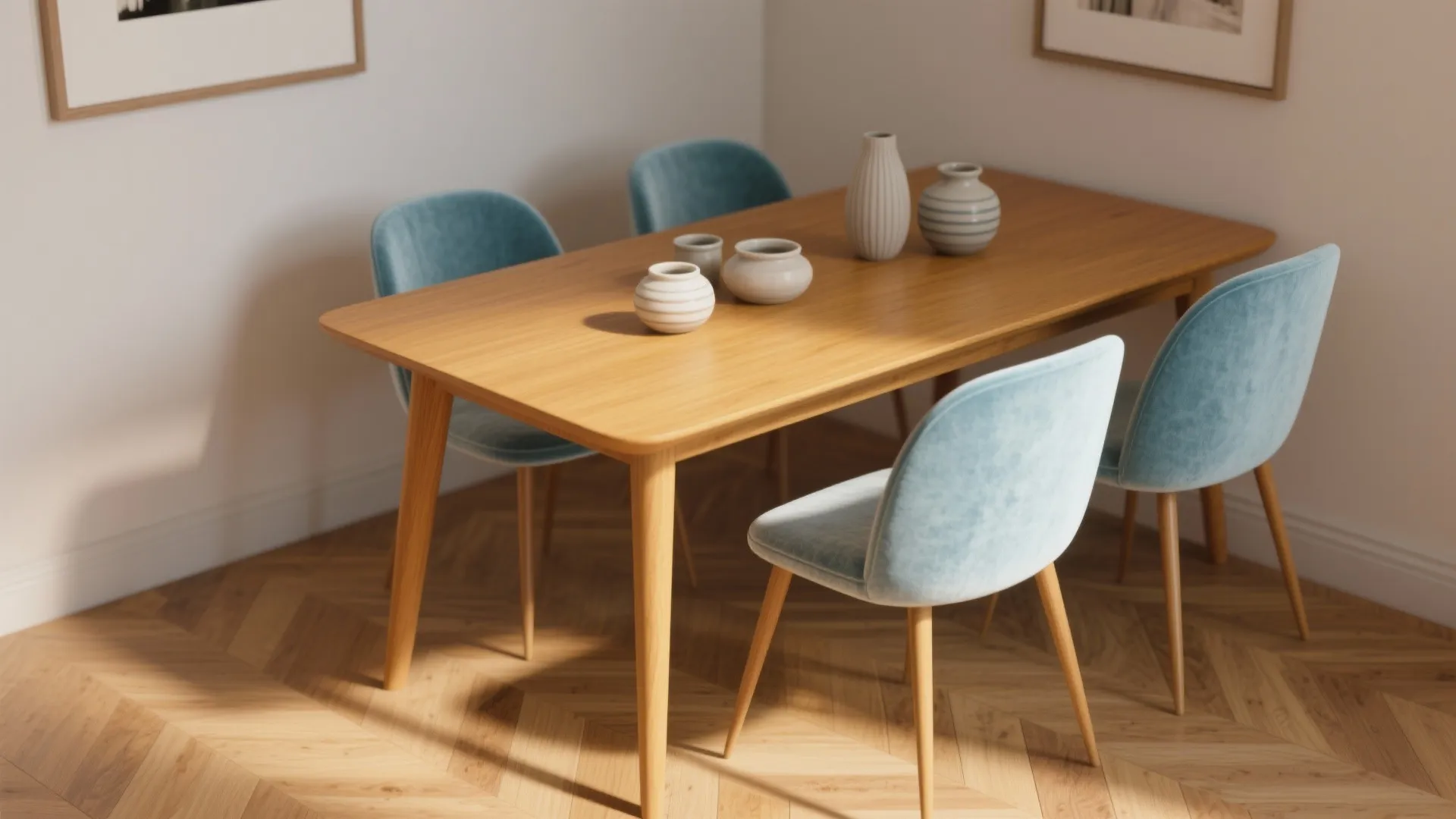 1. Pair with warm wood tones