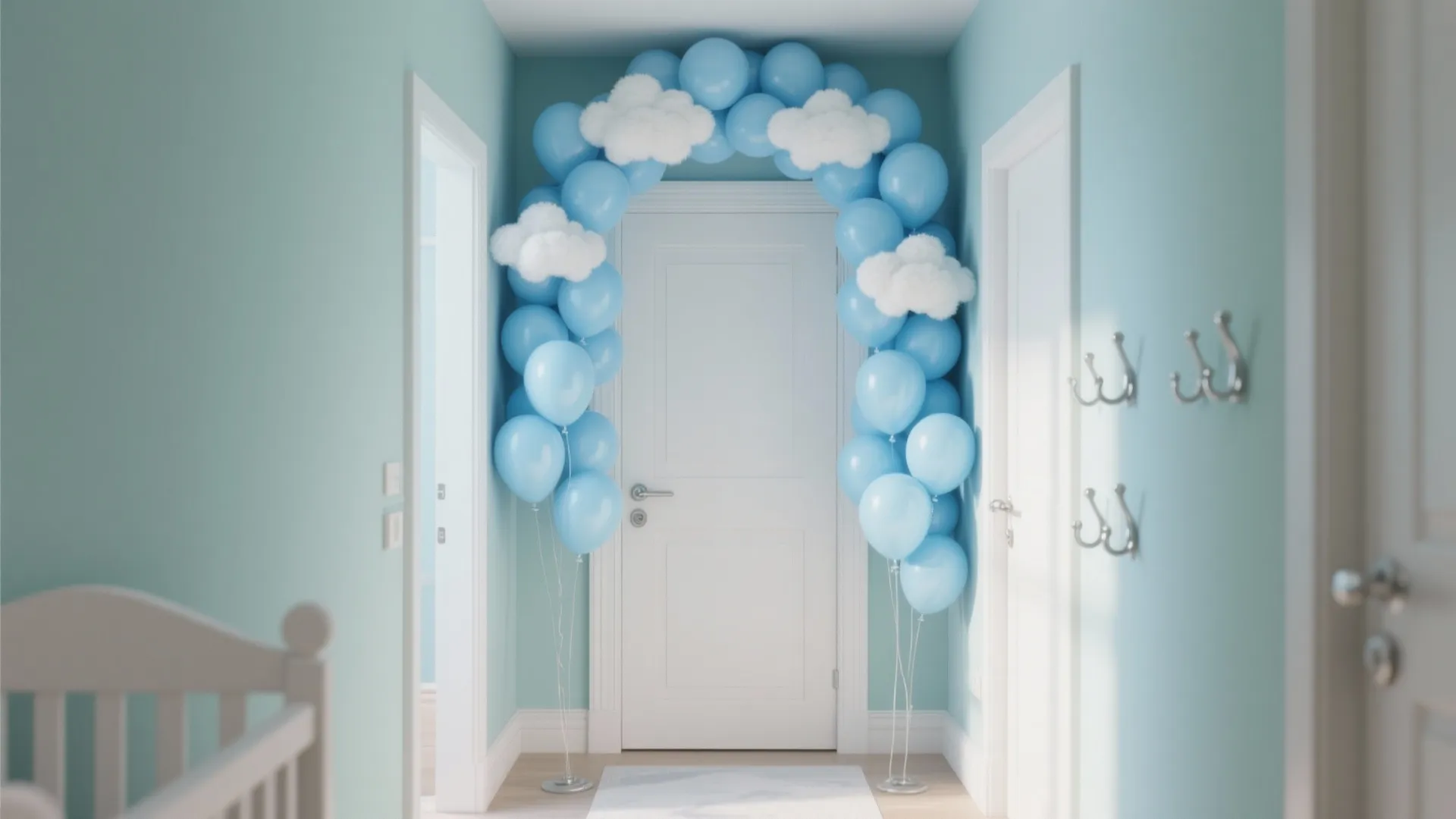 Blue Cloud Arch at the Entry