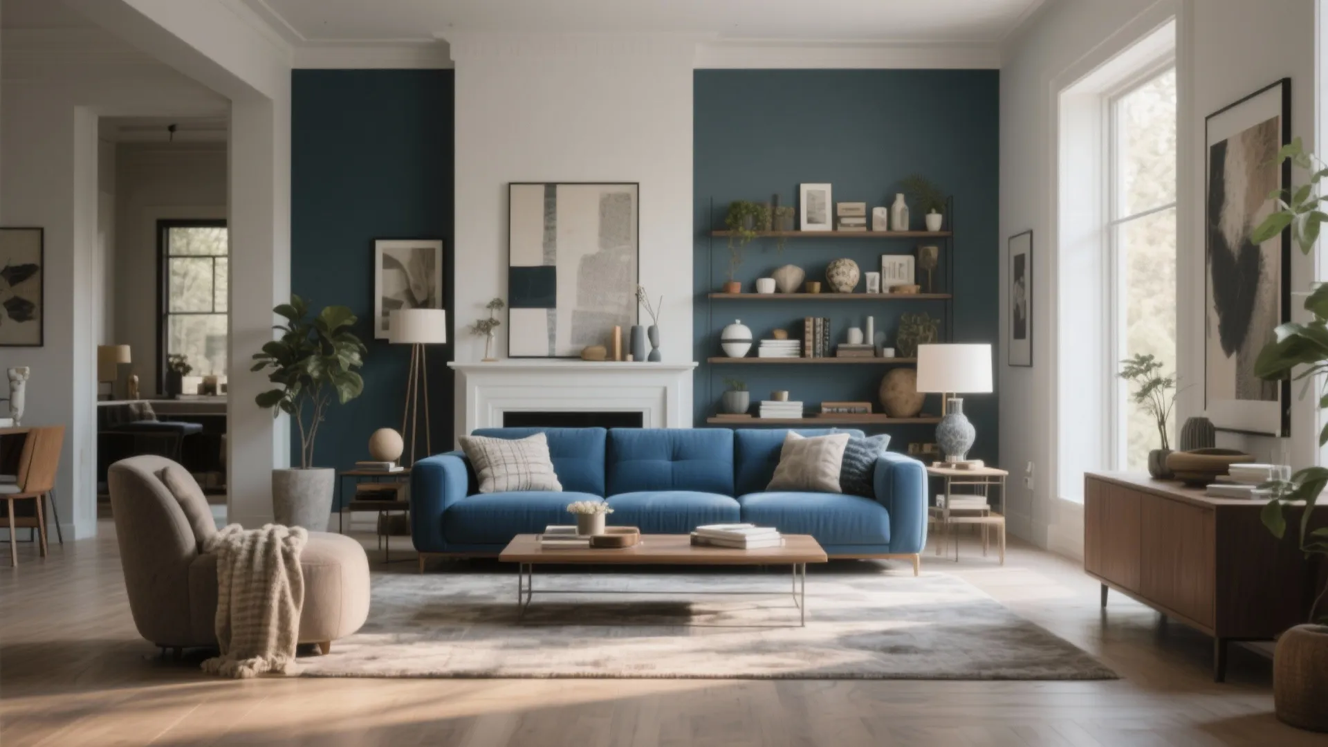 10 Blue Couch Living Room Design Ideas: Personalized Tips for Making Your Blue Sofa the Star of the Space