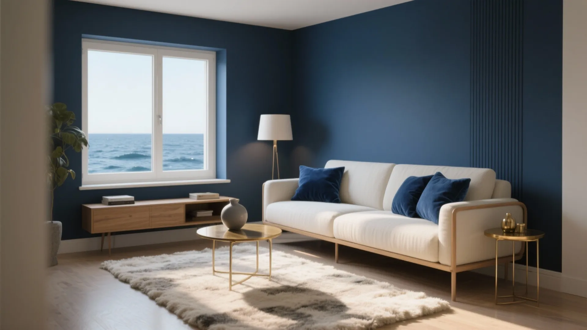 Modern Blue & Cream Living Room Ideas: 5 clever small-space inspirations to style a modern blue and cream living room
