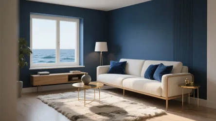 Modern Blue & Cream Living Room Ideas