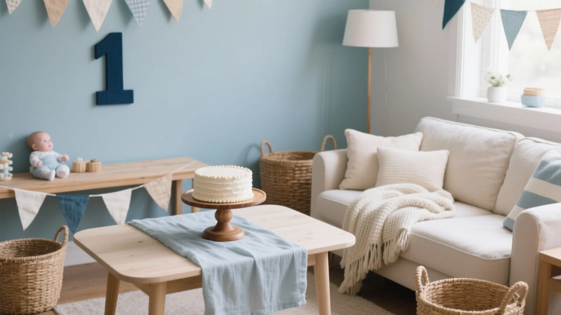 [Section: Inspirations] Gentle Blue + Cream Minimalism With Layered Textures