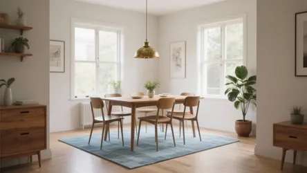9 ft x 5 ft Light Blue Dining Rug — 5 Styling Ideas