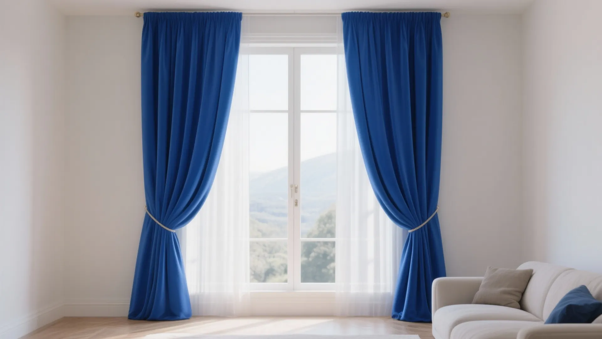 7. Royal Blue Curtains for Drama