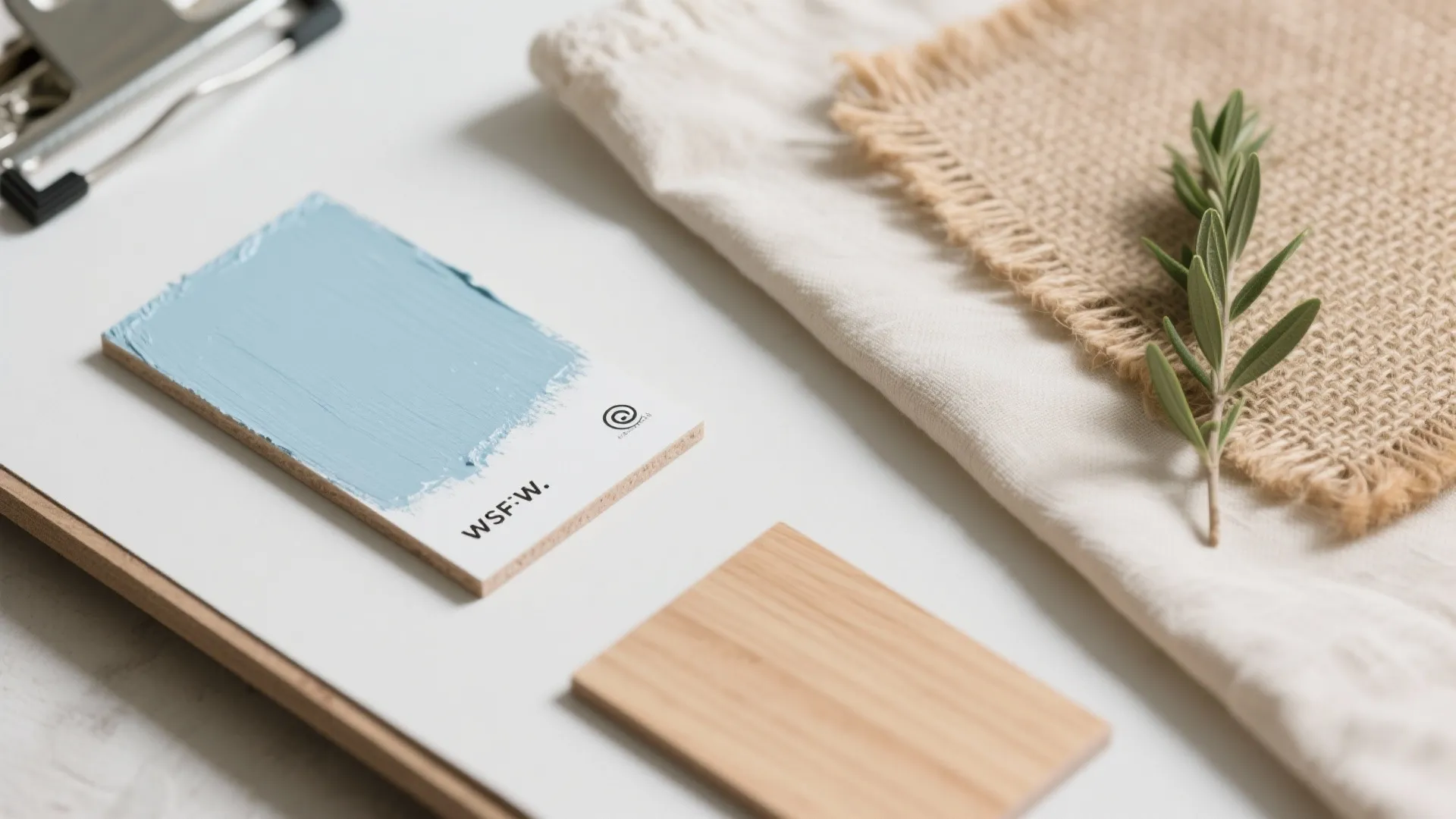 Airy Blue with Natural Wood