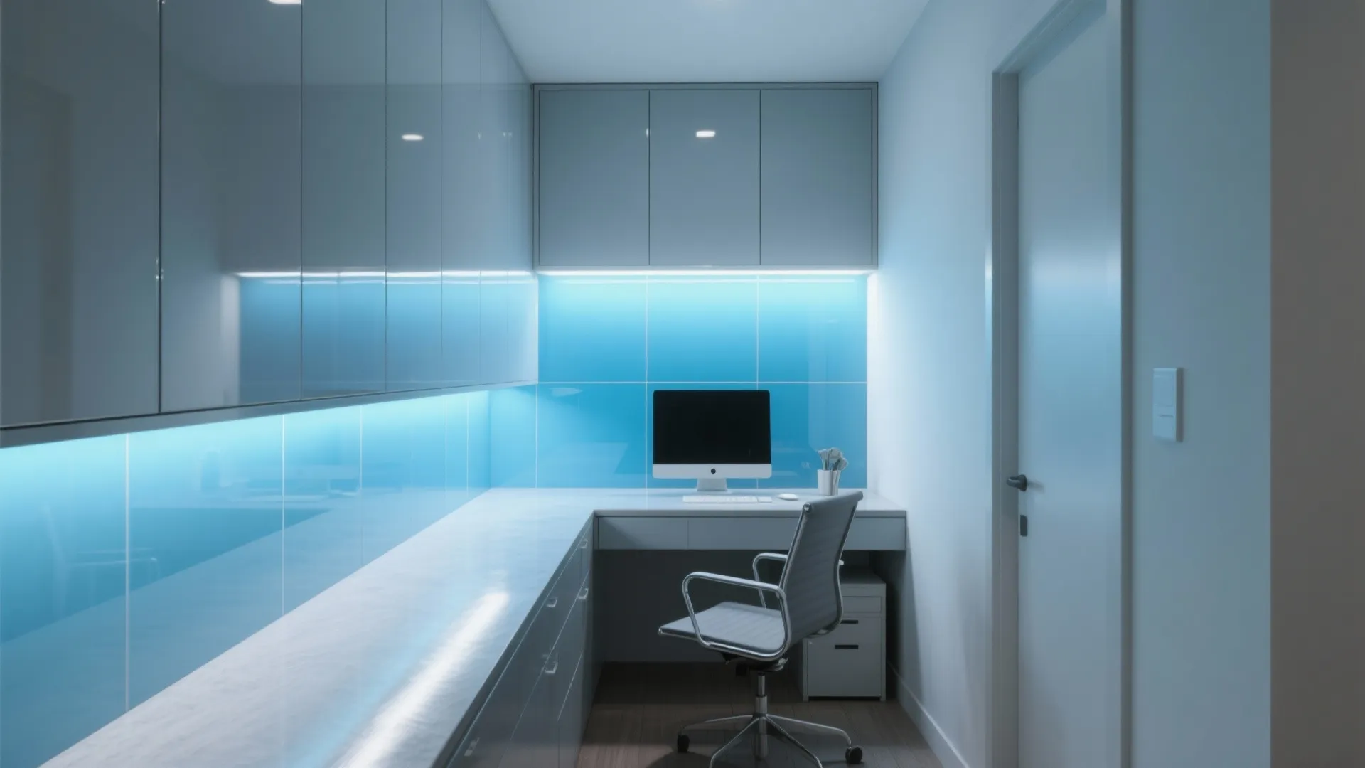Blue Glass and Reflective Surfaces for Openness