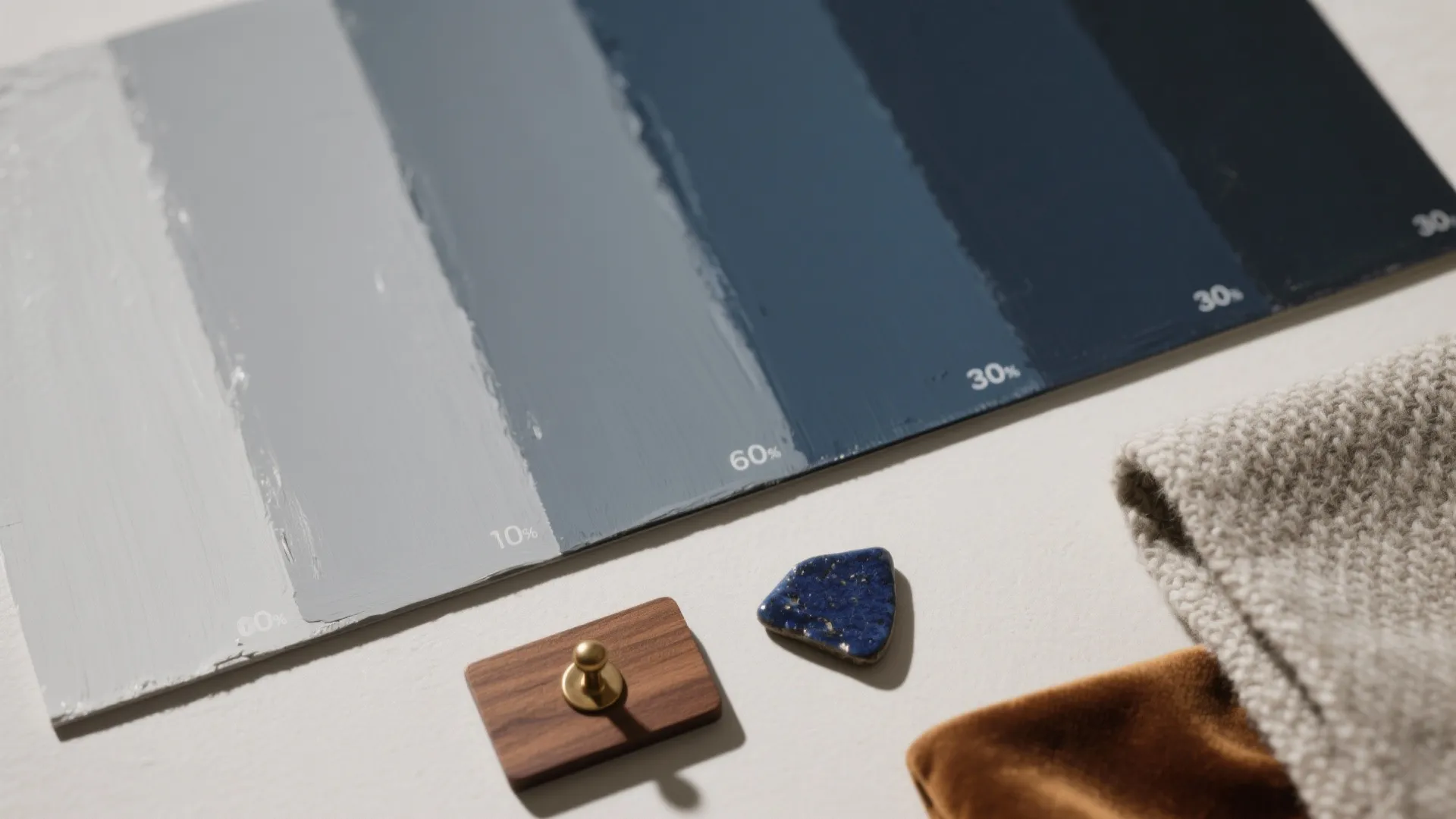 1) Build a flexible blue–gray palette (60/30/10)