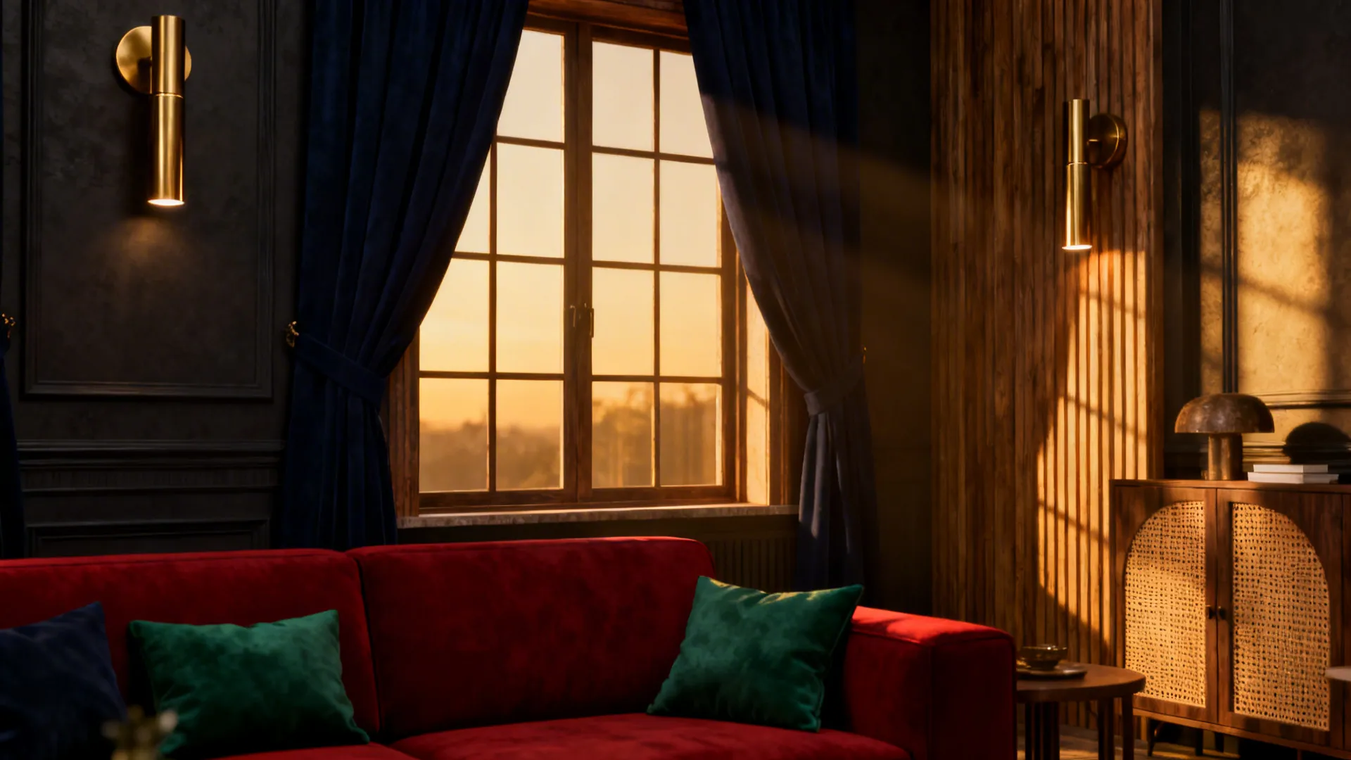 3. Contrast with Deep Blues or Greens