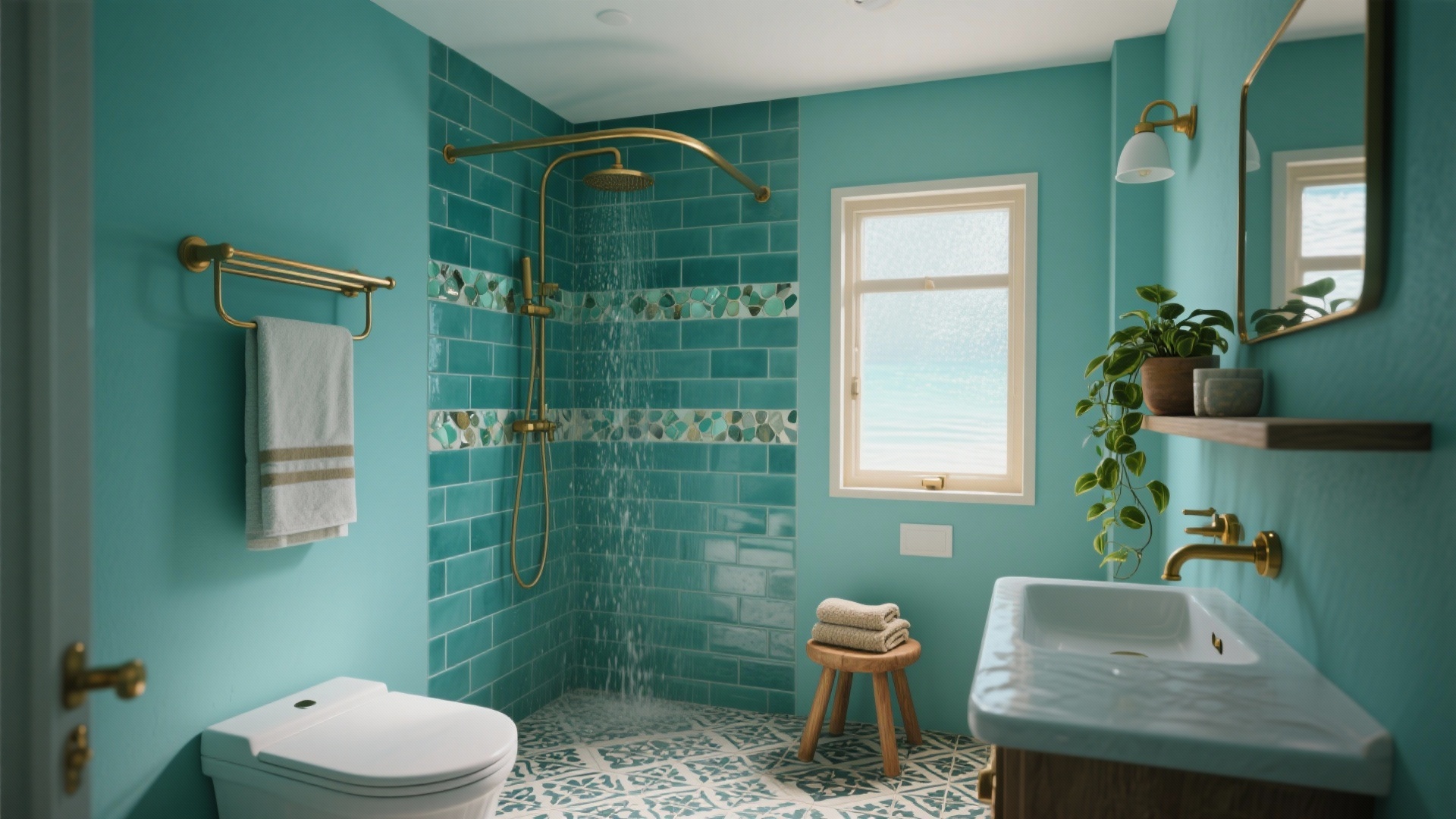 Blue-Green Bathroom Ideas: 5 Creative Mixes