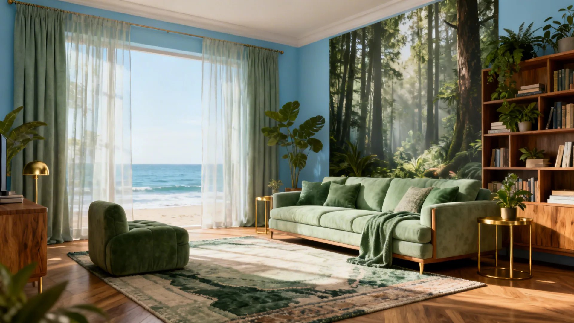Blue & Green Living Room Ideas — 5 Inspo