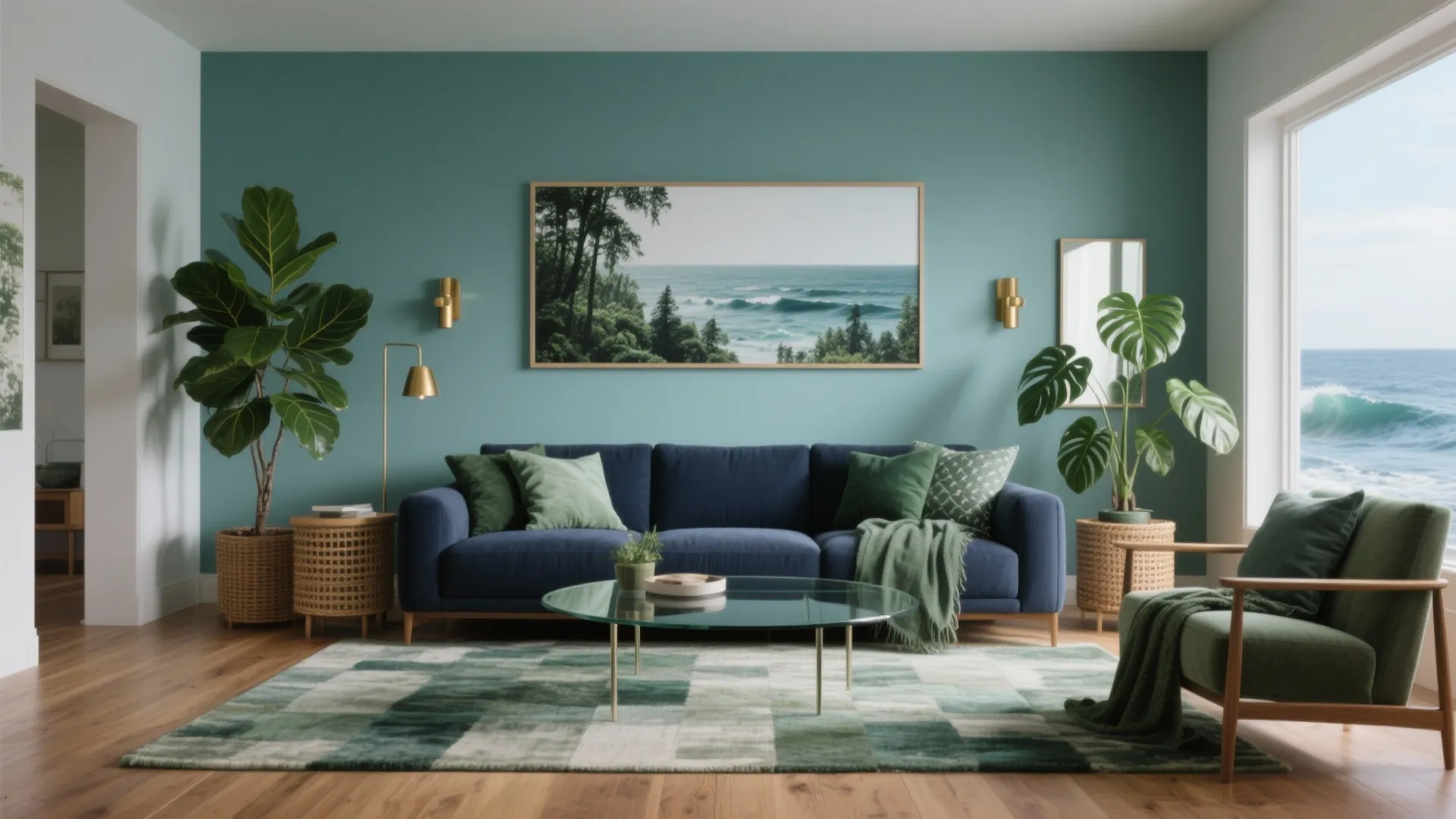 Blue & Green Living Room: 5 Inspo Ideas: Fresh blue and green living room ideas to make small spaces feel serene and stylish