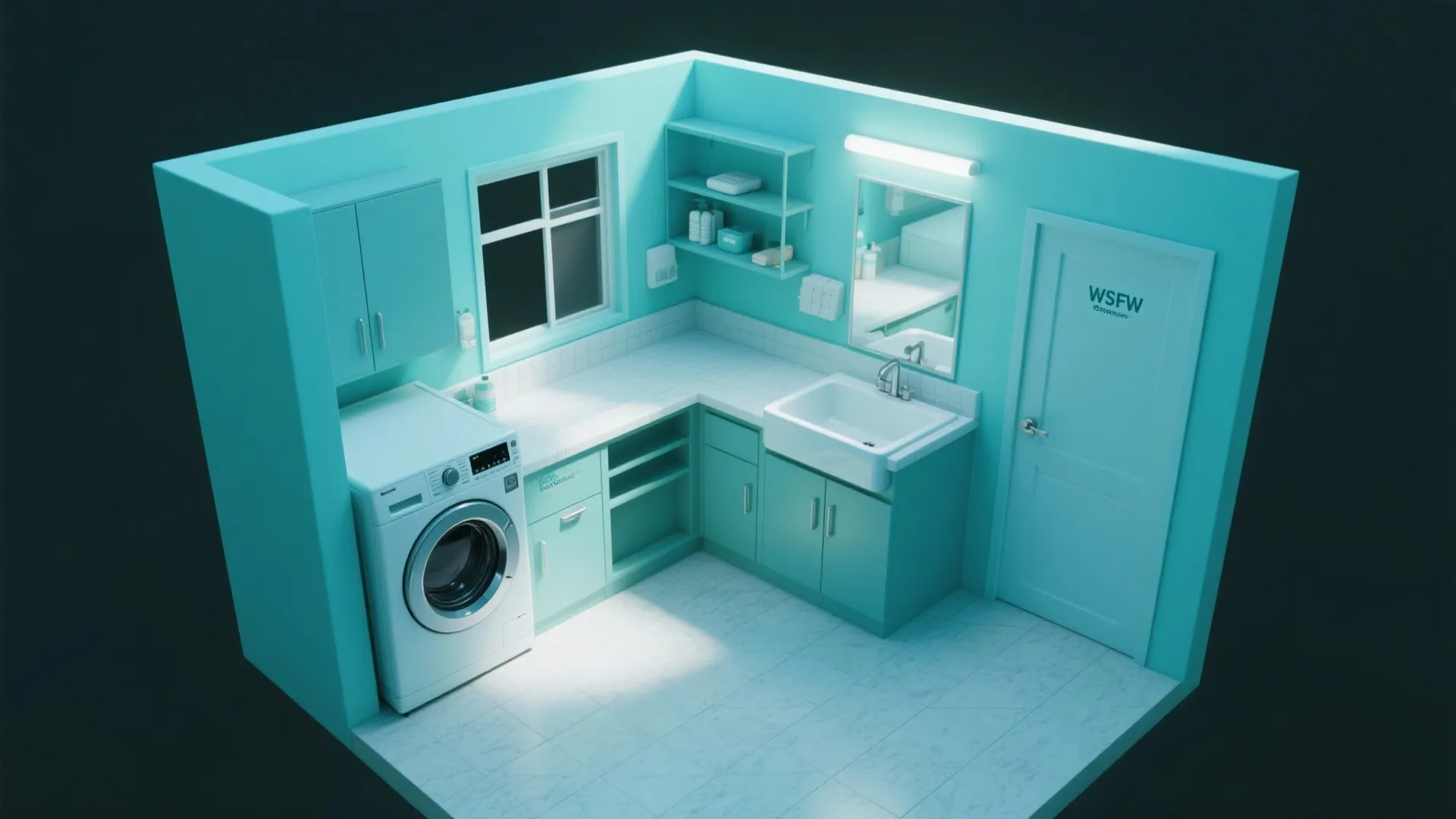 Serene Blue-Green for Spa-Like Calm