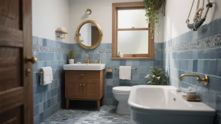Blue Grey Bathroom Tiles: 5 Small-Space Inspirations