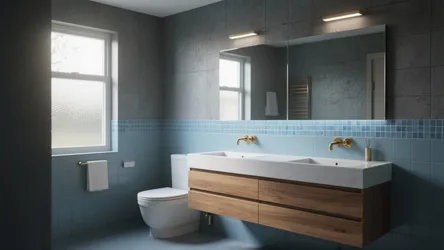 5 Blue and Grey Bathroom Tile Ideas