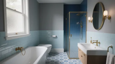 5 Blue & Grey Bathroom Ideas