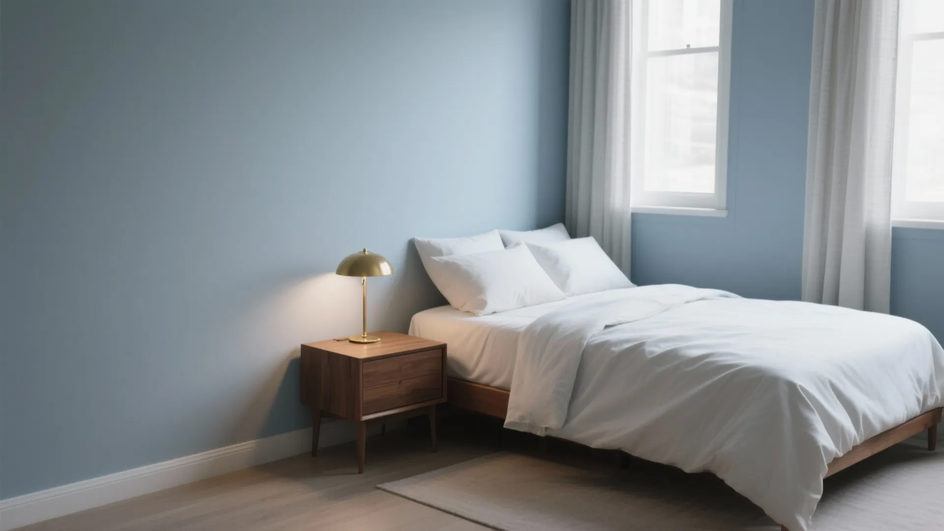 Cool Blue-Greys for Calm Bedrooms