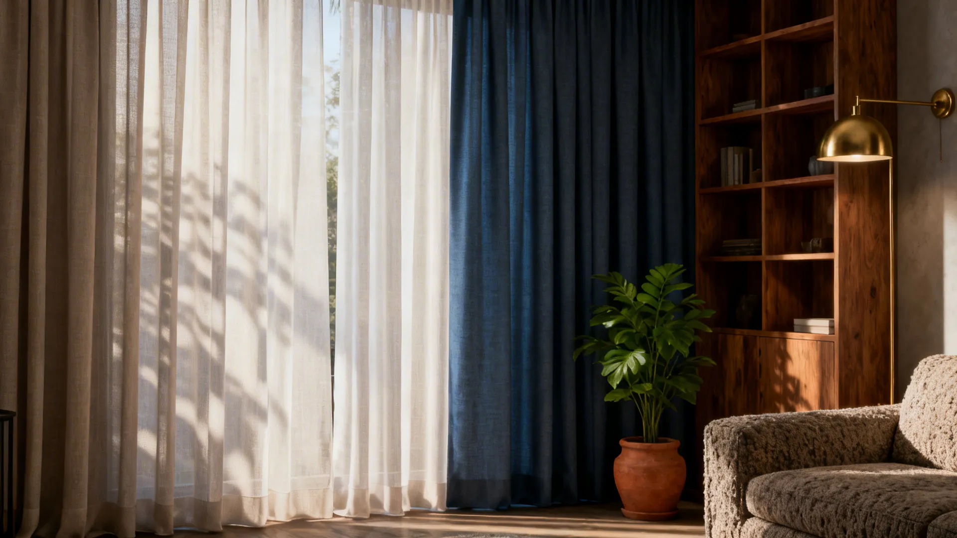 Blue Grey Curtains: 5 Living Room Ideas