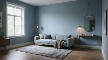 5 Living Room Blue-Grey Paint Ideas