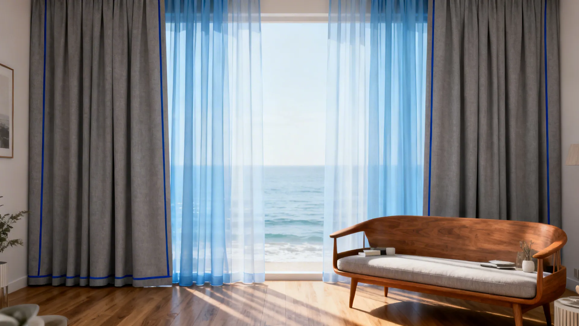 Blue & Grey Curtains: 5 Small-Space Inspirations