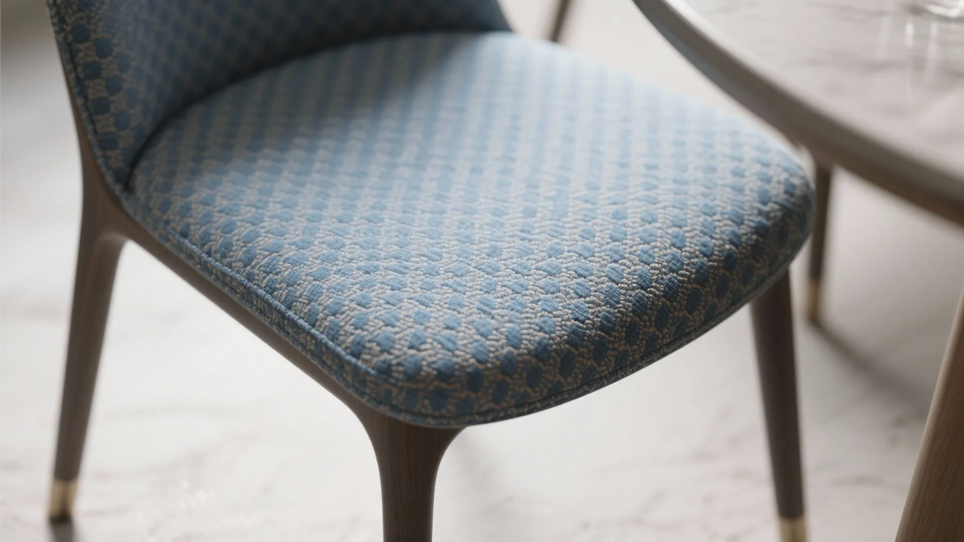 3. Patterned Blue Jacquard to Hide Wear