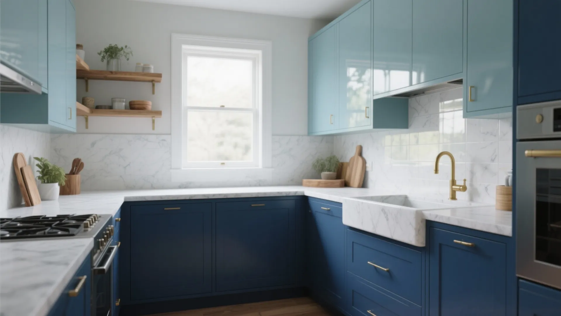 Blue Kitchen Cabinet Ideas: 5 creative blue kitchen cabinet ideas to make small kitchens feel larger and more personal