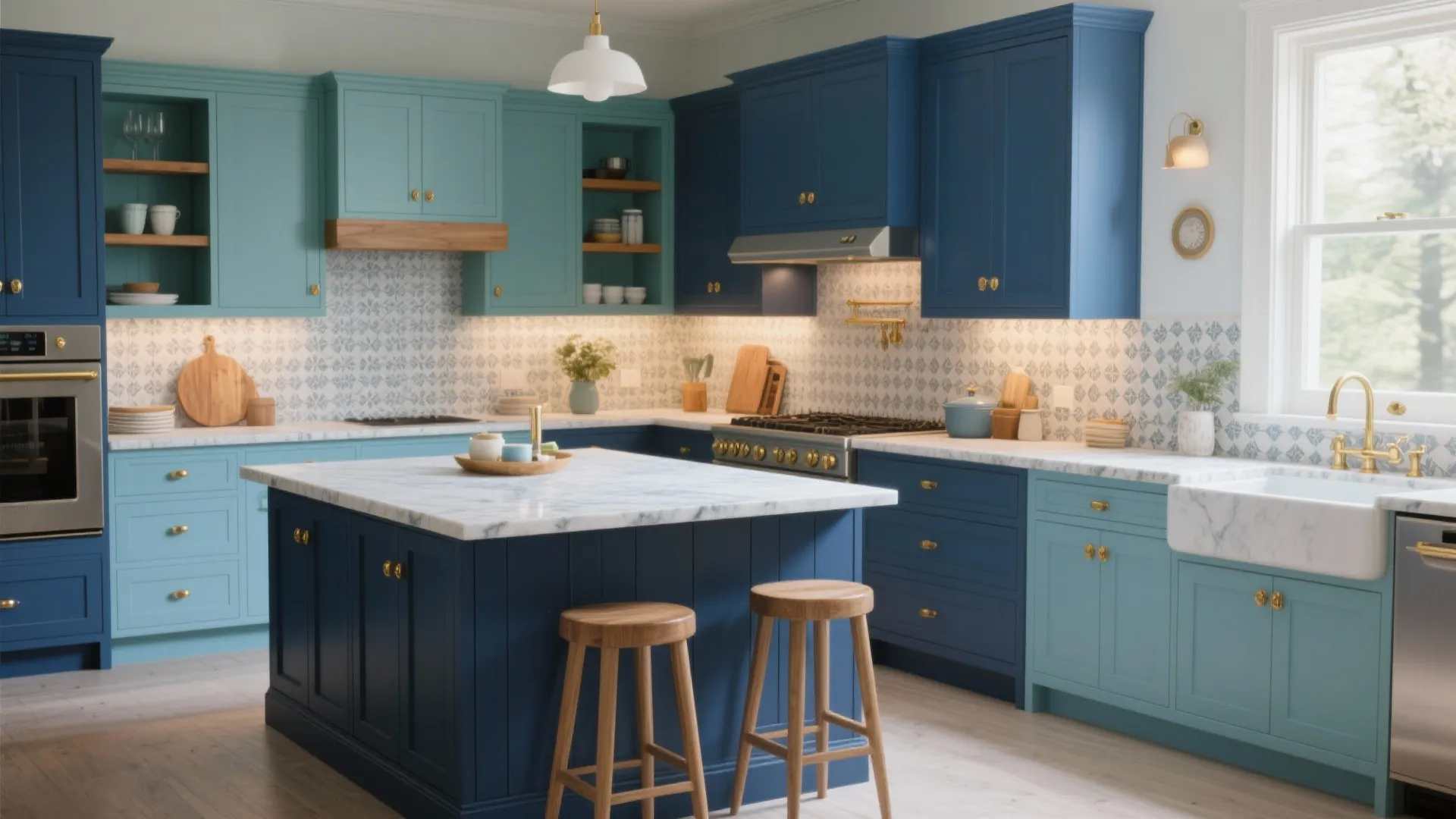 Blue Kitchen Cabinets Ideas: 5 Inspiring Looks: Practical, stylish blue kitchen cabinet ideas for any budget and layout