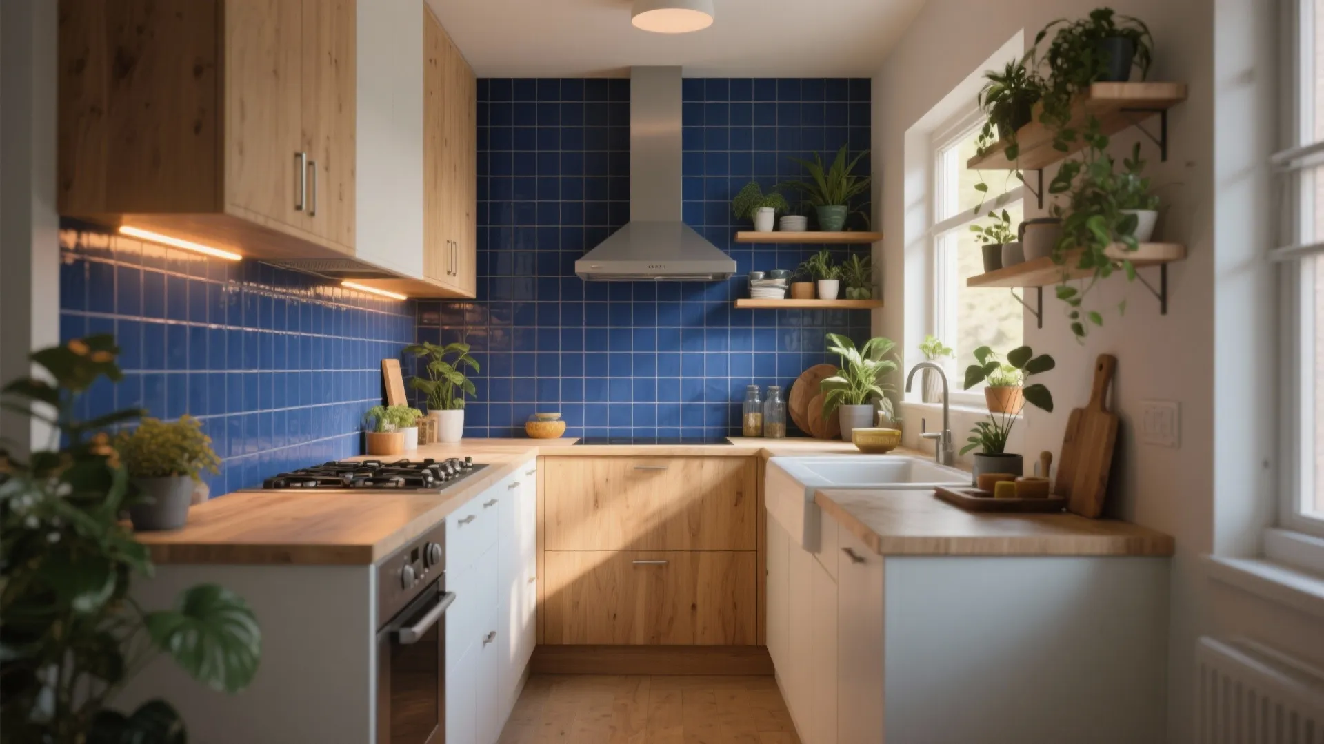 5 Blue-Tile Kitchen Ideas: How to design a small kitchen with blue tiles — practical tips from a pro
