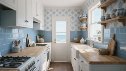 5 Blue Kitchen Wallpaper Ideas for Small Spaces