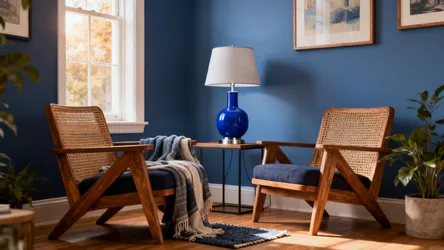 Blue Table Lamps: 5 Living Room Ideas