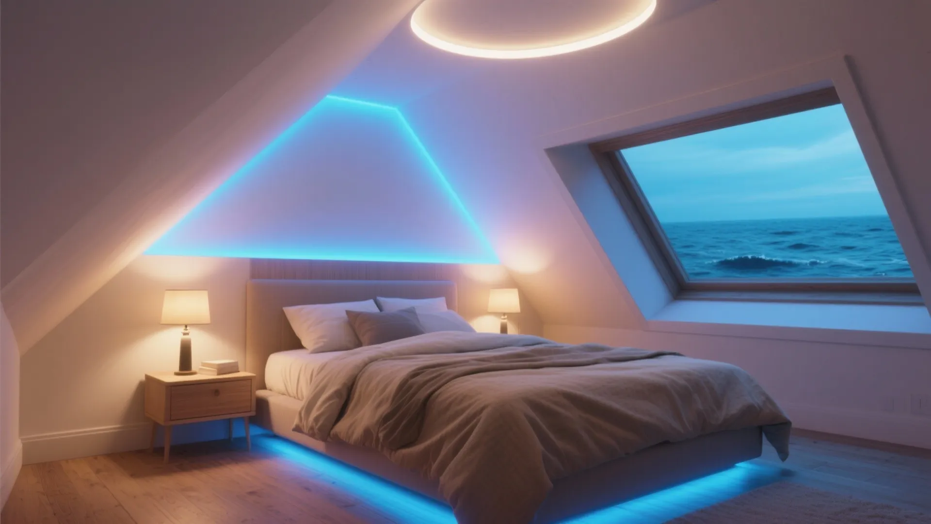 Blue LED Lights Ideas: 5 Bright Bedroom Picks: Creative small-space bedroom lighting with blue LED ideas from a pro designer