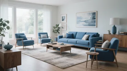 10 Blue Living Room Furniture Ideas