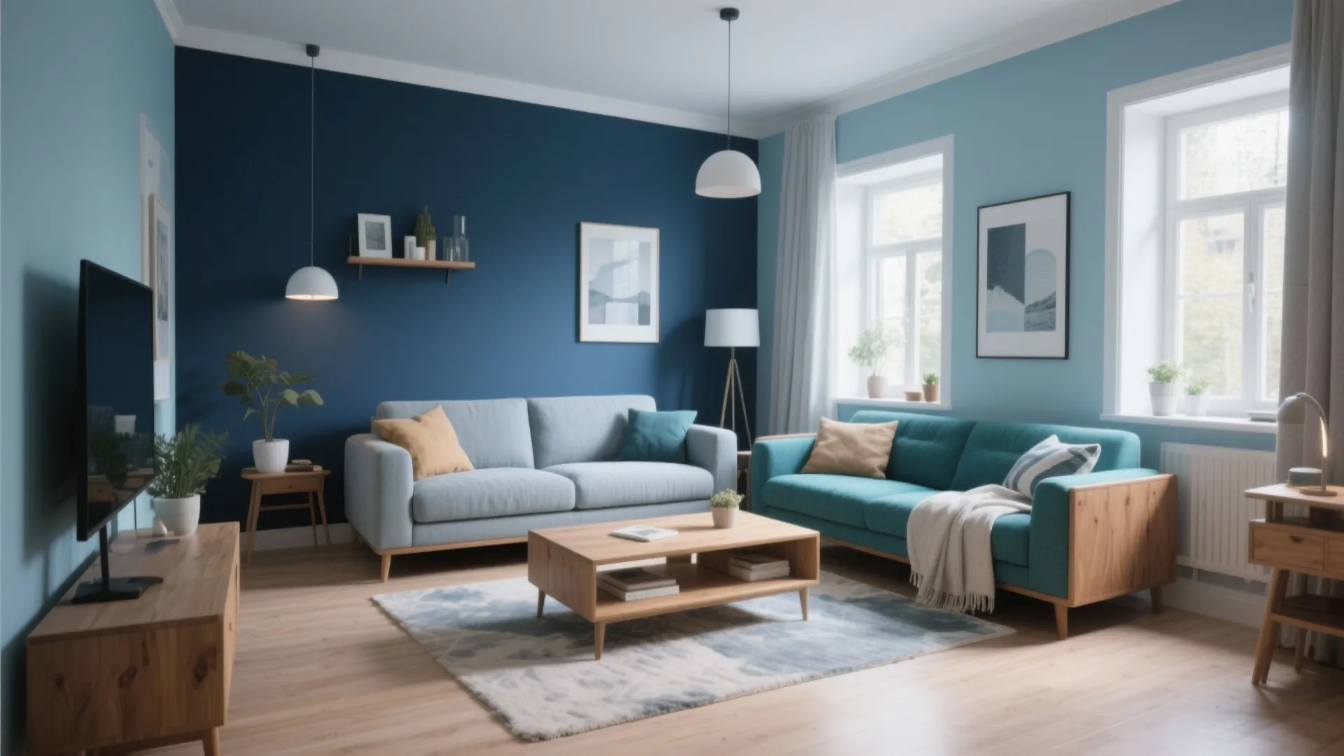 10 Blue Paint Ideas for Living Room