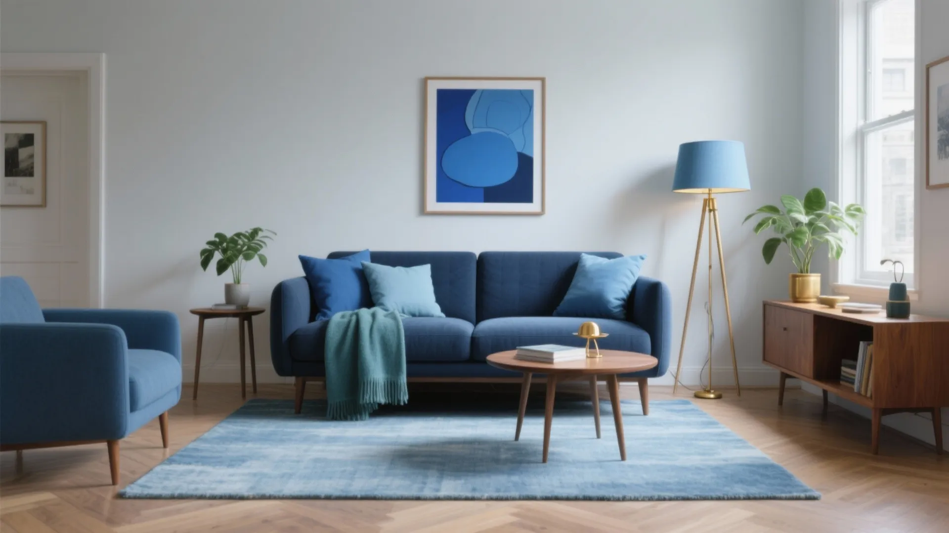 Blue Accessories Living Room — 5 Smart Ideas: How to use blue accents to transform small living rooms with practical tips from a pro