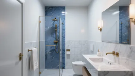 5 Designer Ideas for Blue Marble Bathroom Tiles