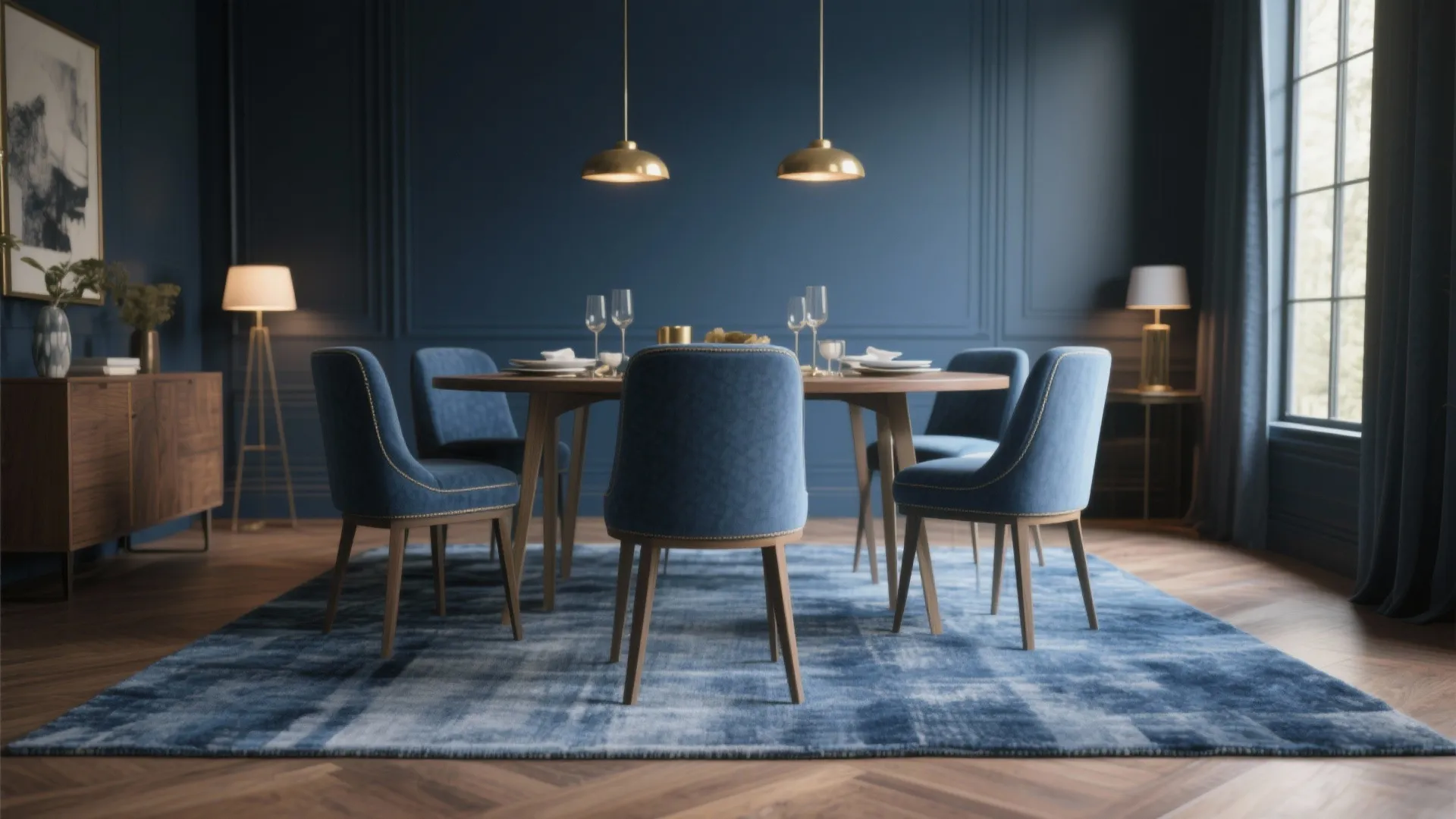 Inspiration 2: Use blue to set the mood without overpowering