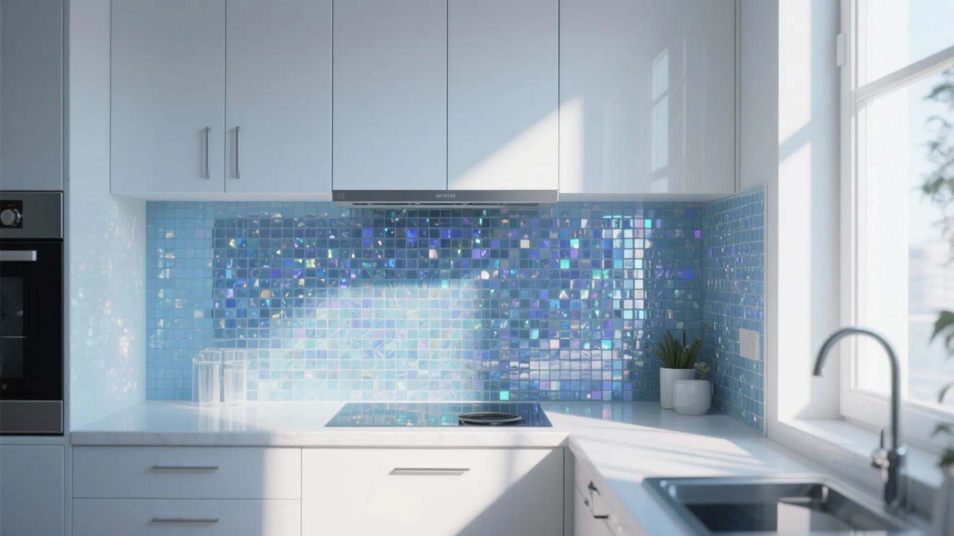 8. Mosaic Glass Tiles