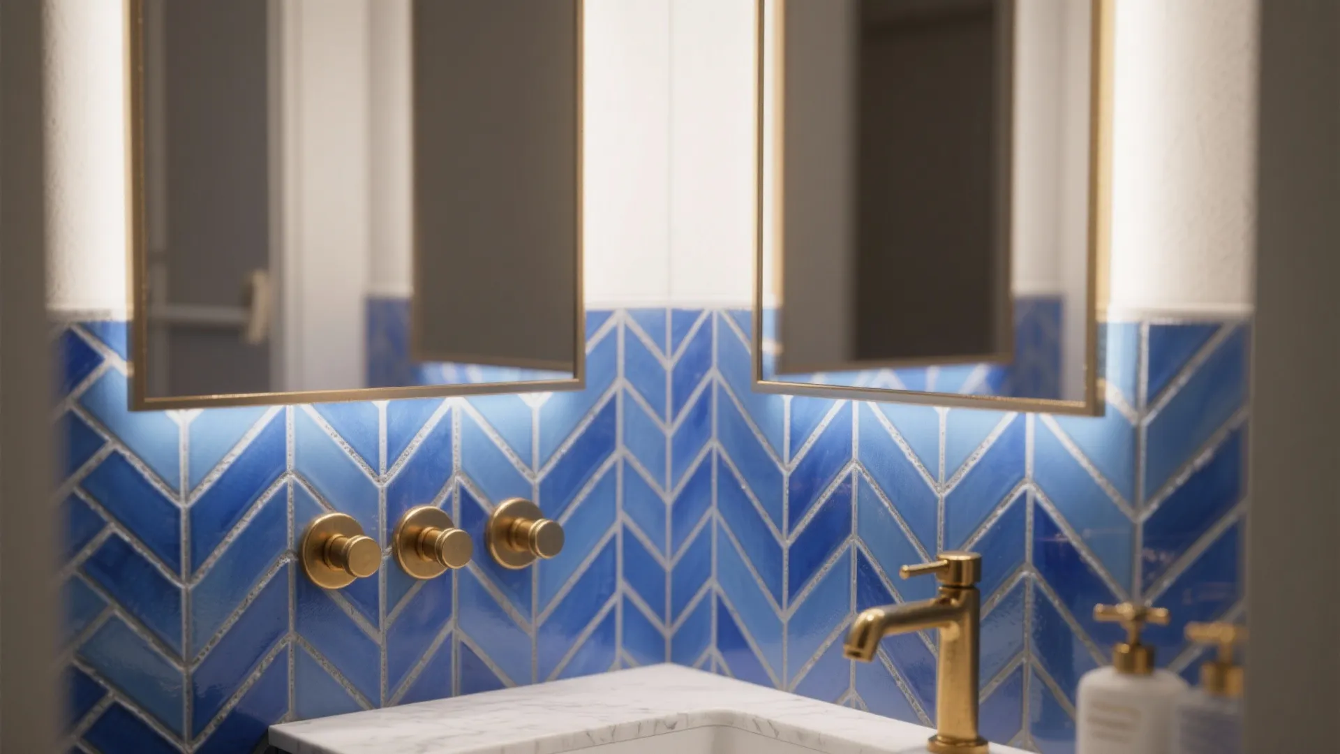 5. Patterned Blue Mosaic as a Focal Insert