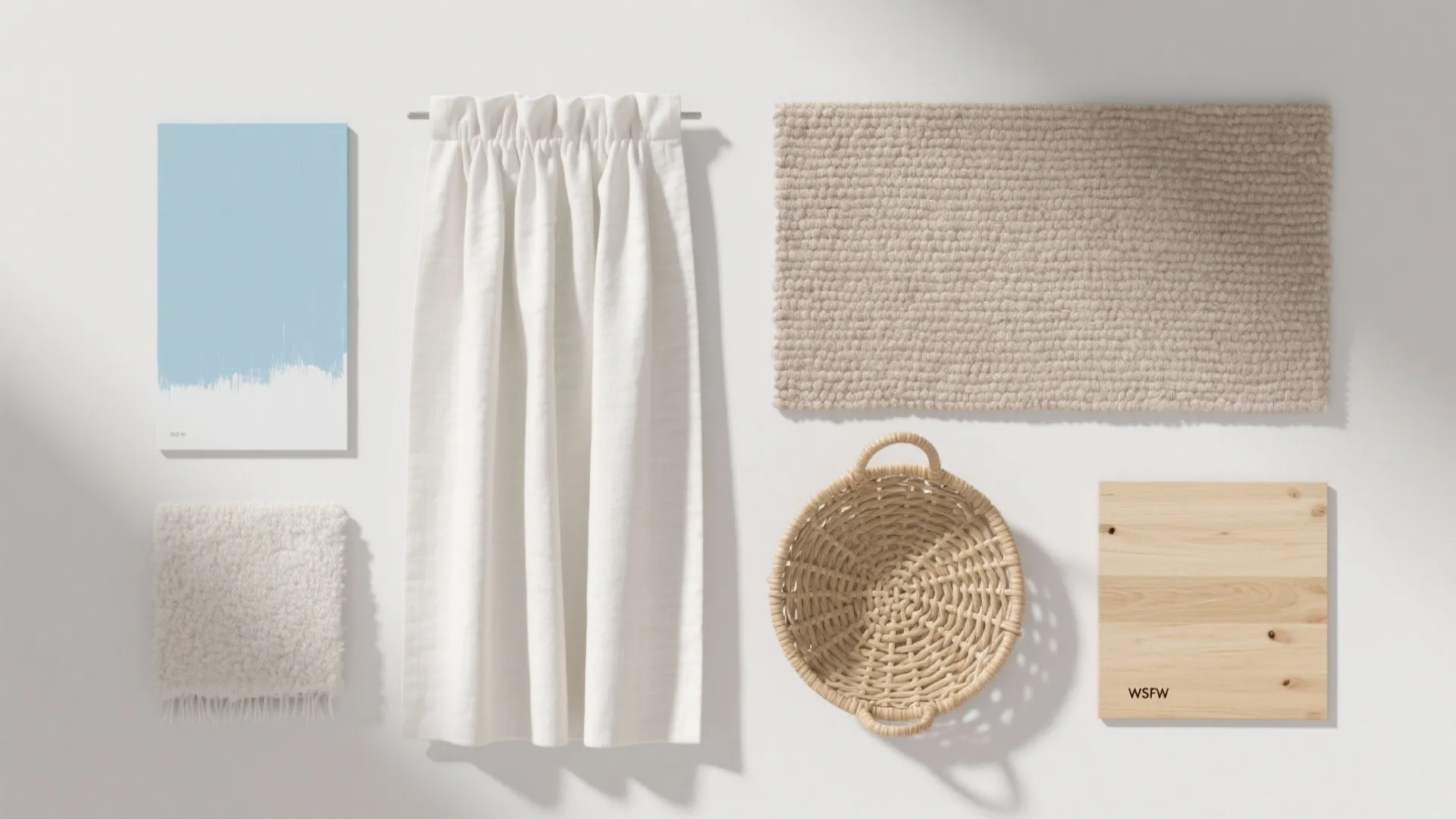 Calming Blue + Neutral Nursery Palette