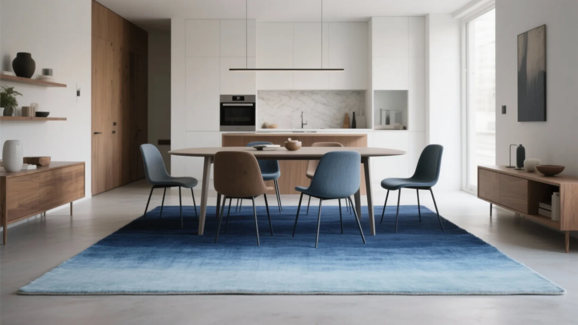 5. Blue ombré or gradient for modern drama