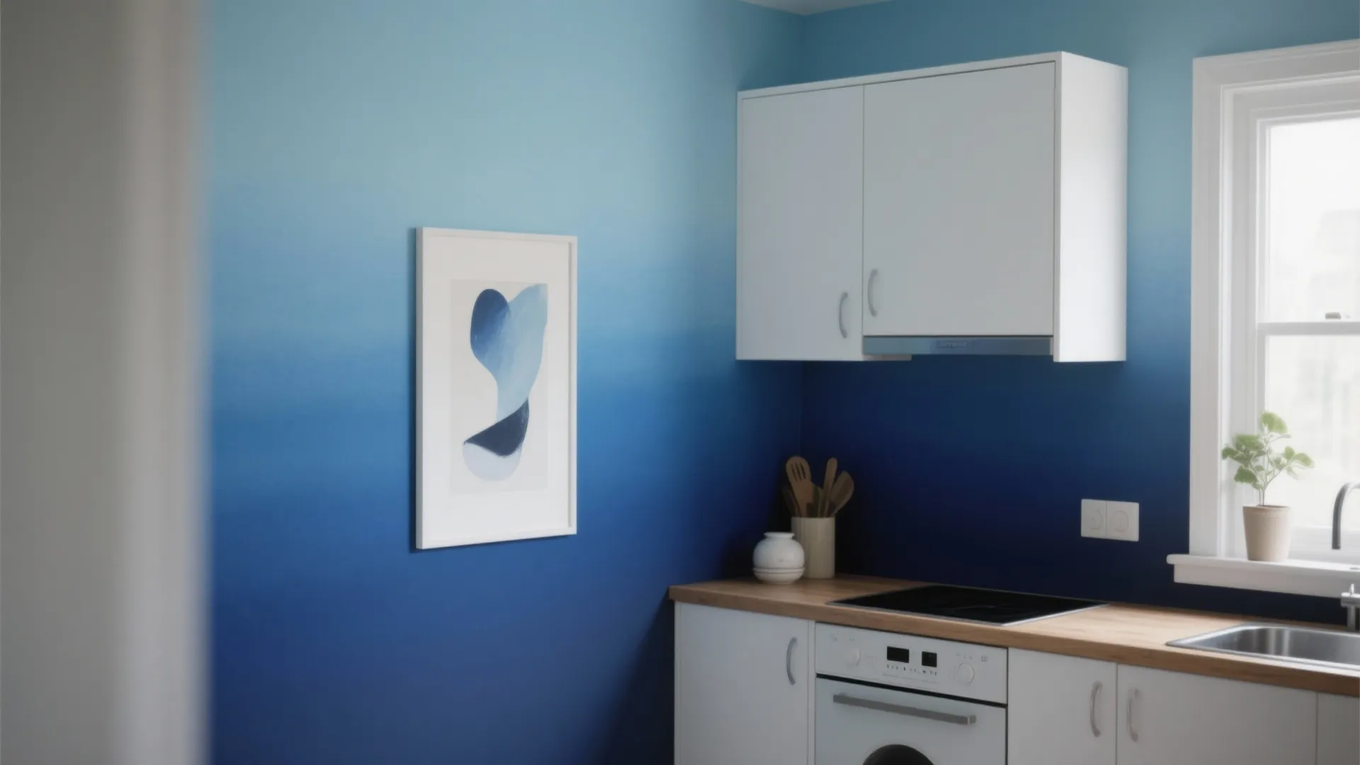 7. Blue Ombre Effect