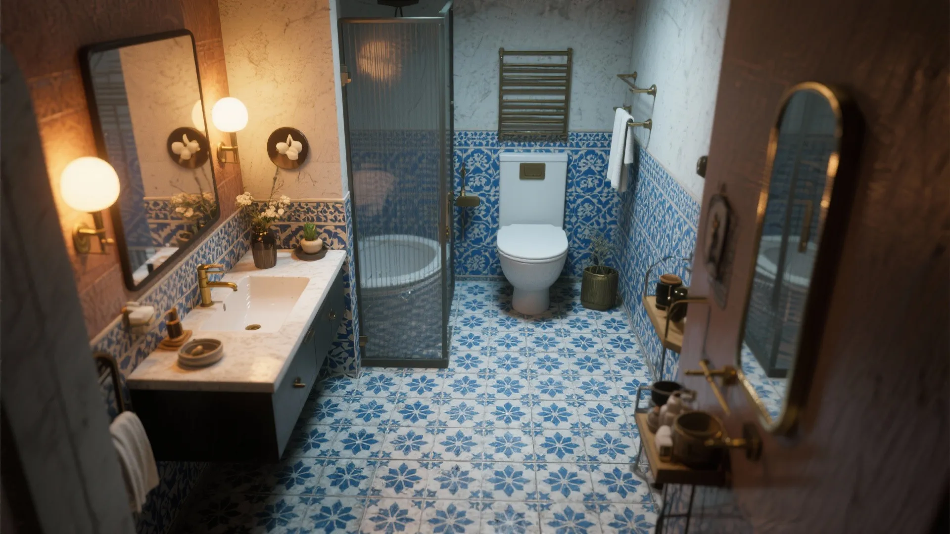 4. Patterned Encaustic Cement Tiles