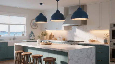 Blue Kitchen Pendant Lighting: 5 Inspo Ideas