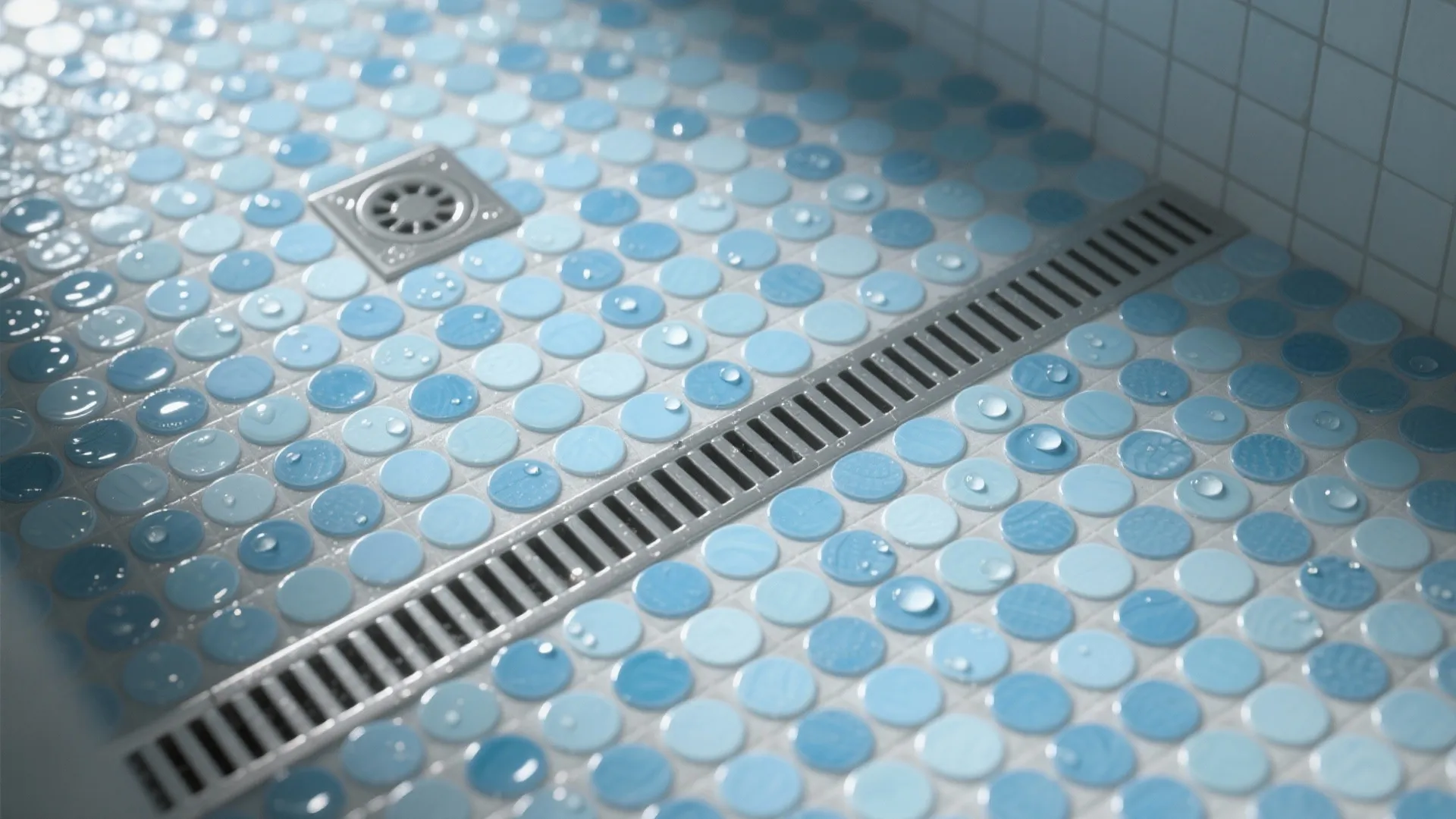 Blue Penny Round Floors for Wet Zones