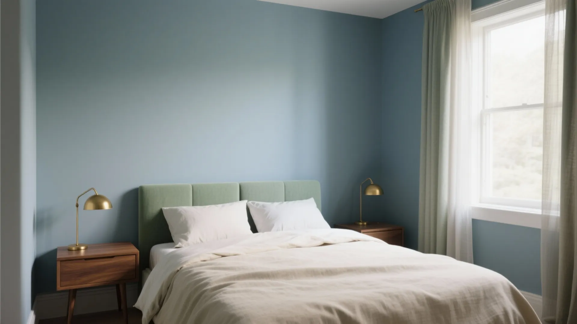 Soft Blues & Sage for Restful Bedrooms
