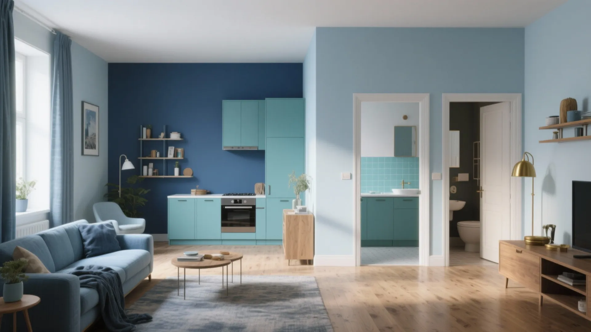 Blue Interior Paint: 5 Inspiring Ideas: Practical blue paint inspirations I use for small spaces, with tips on tones, pairings and budgets