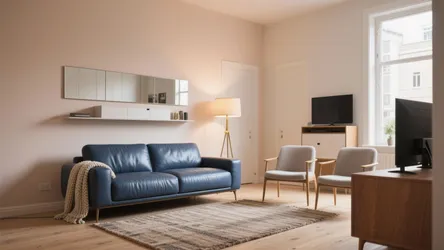 5 Small Space Ideas for Blue Leather Living Room Sets